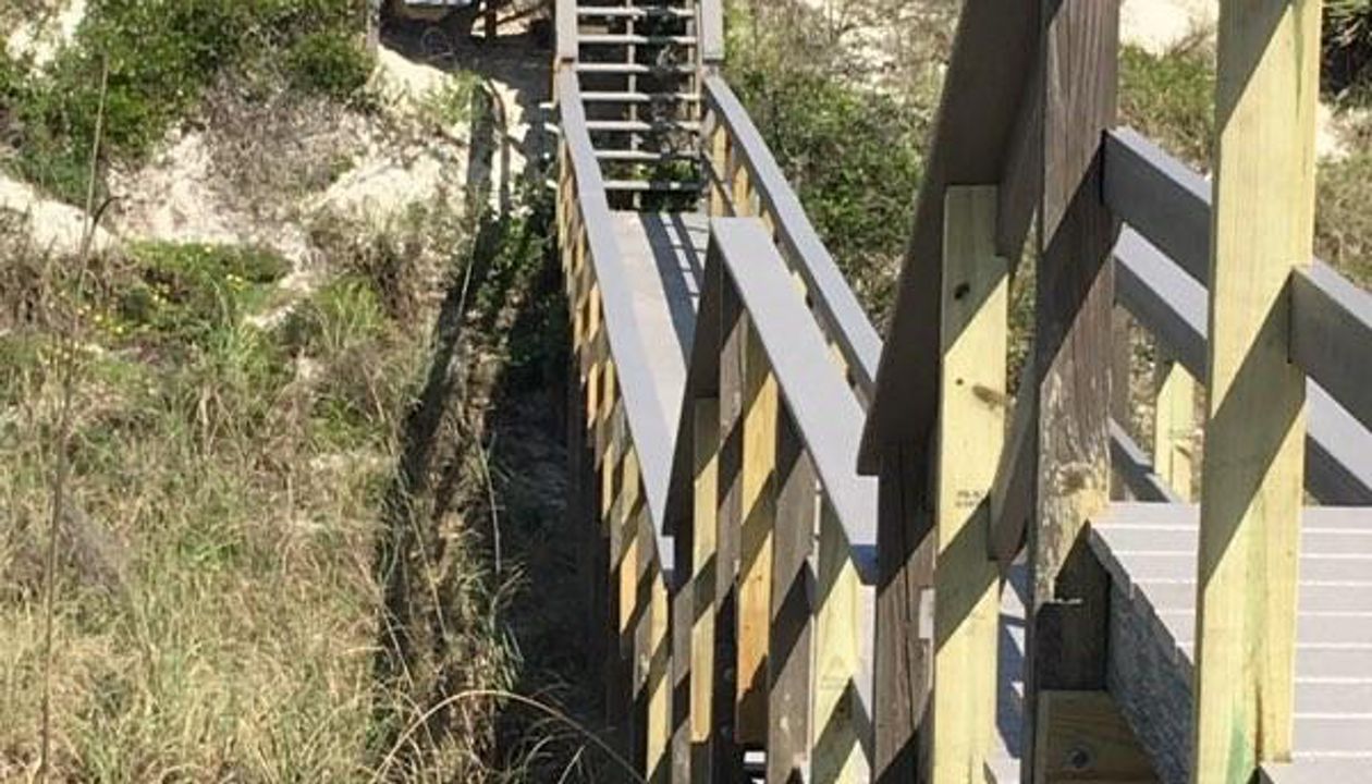 walkway to Crescent Beach