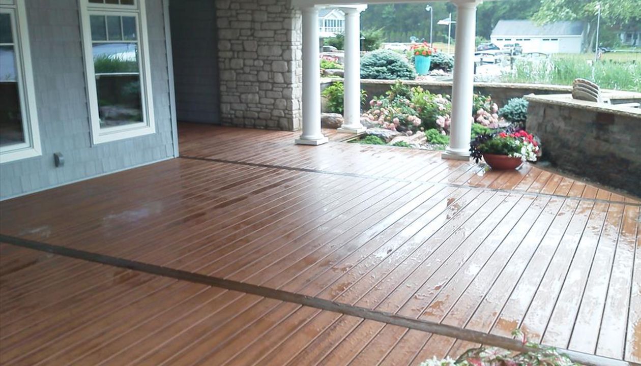 Trex Tiki Torch and Vintage Lantern In Lay in Brick NJ