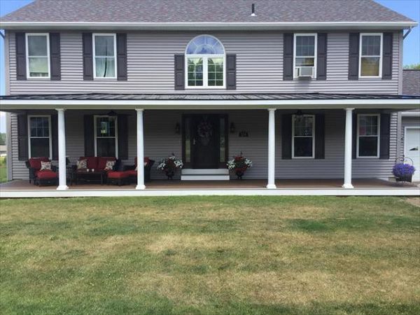 Porch with Porch Decking Spiced Run