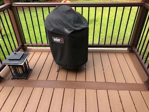 Great grilling area on this Trex Enhance Basics deck