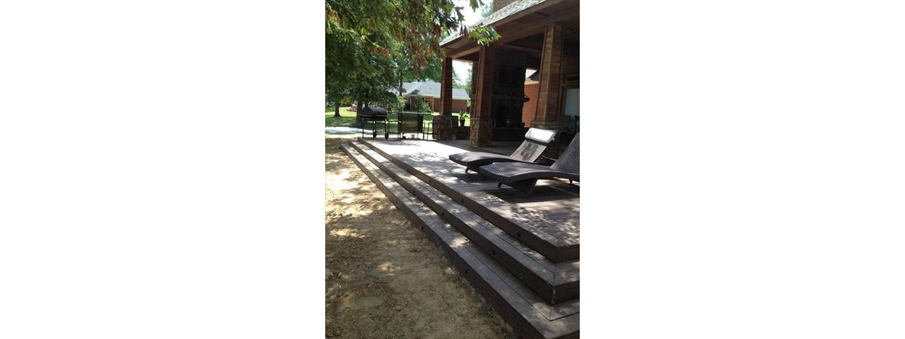 deck overlooking lake