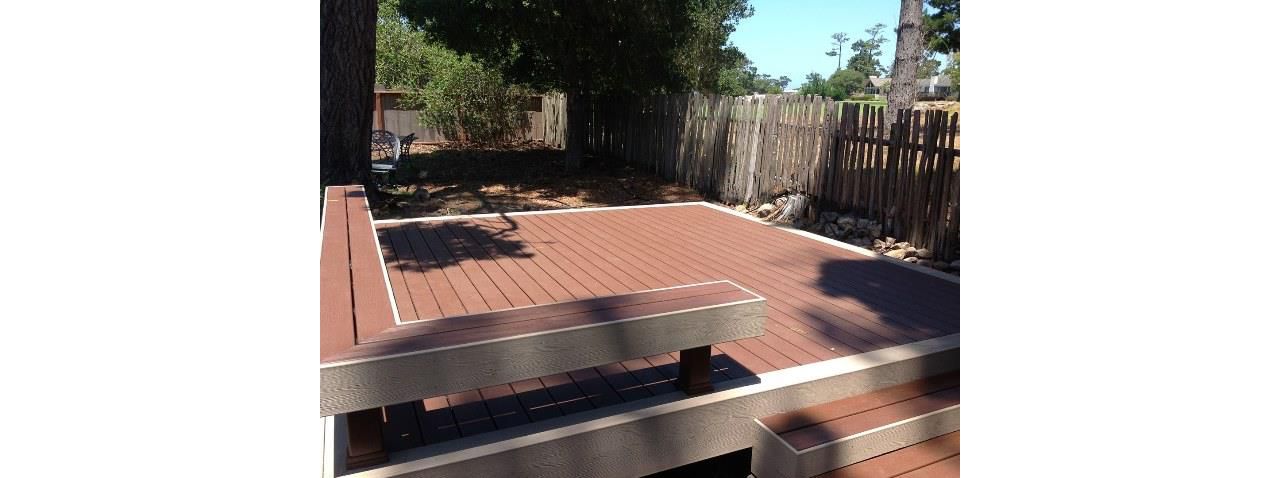 Trex Deck, Tree House w Gravel Path