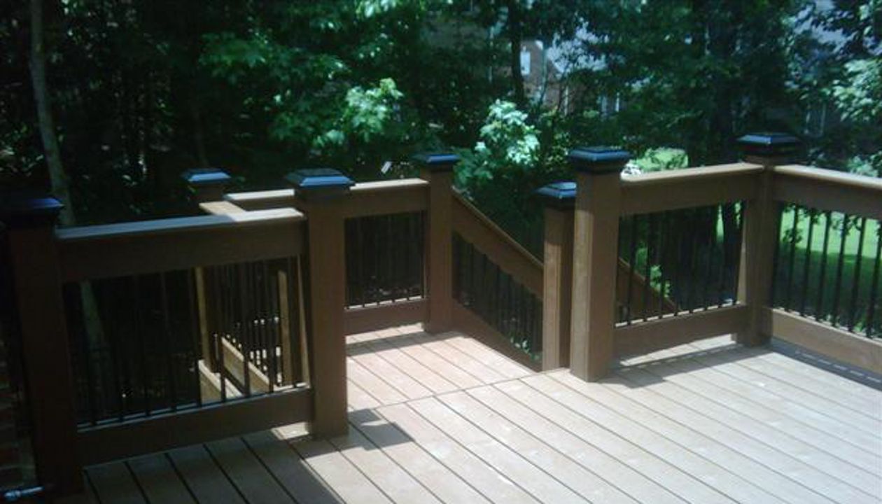 Posts wrapped with Trex Transcend fire pit