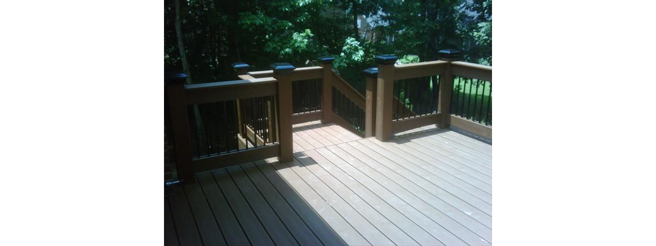 Posts wrapped with Trex Transcend fire pit
