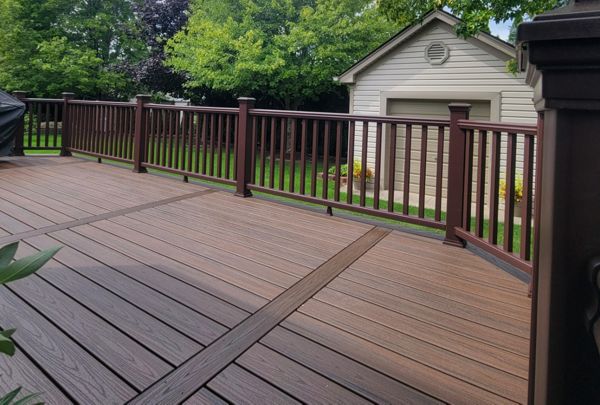 Trex Transcend Spice Rum with Vintage Lantern Railing