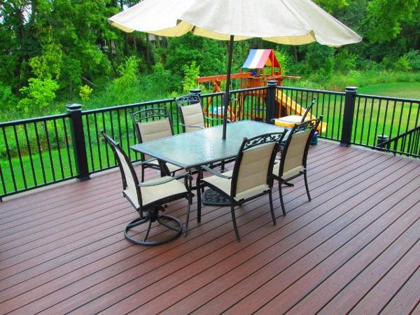 Trex decking in Lava Rock - Plymouth