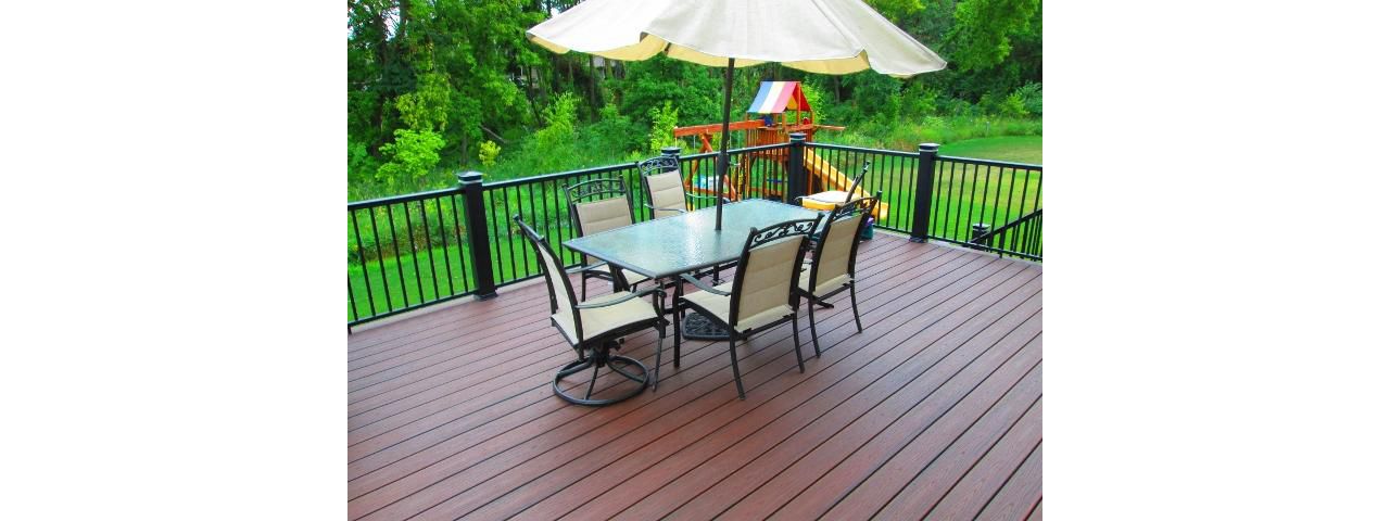 Trex decking in Lava Rock - Plymouth
