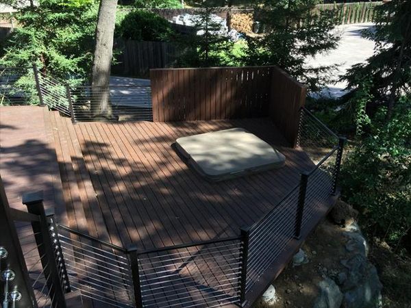 Trex Transcend Havana Gold Deck, 25 year fade/stain warranty