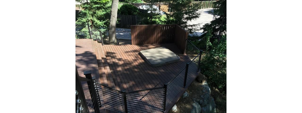 Trex Transcend Havana Gold Deck, 25 year fade/stain warranty