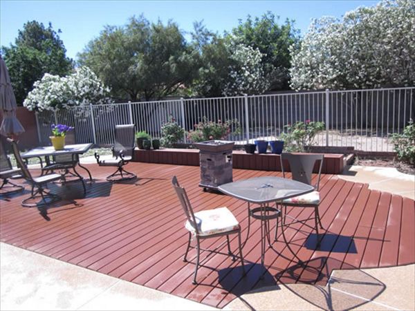 Trex Decking around pool