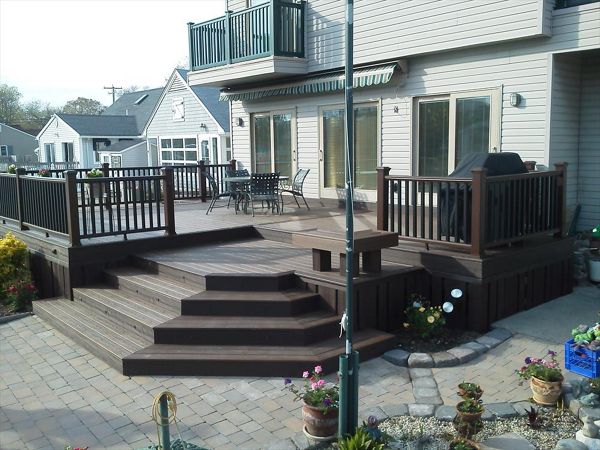 Custom Trex Vintage Lantern Deck in Point Pleasant NJ in process