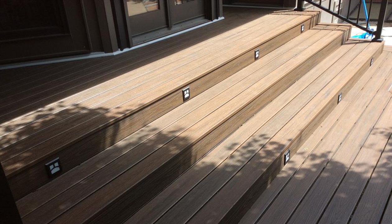 Trex Transcend Spiced Rum decking in Wichita, KS