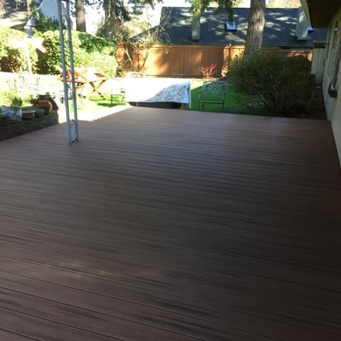 Trex Tiki Torch decking