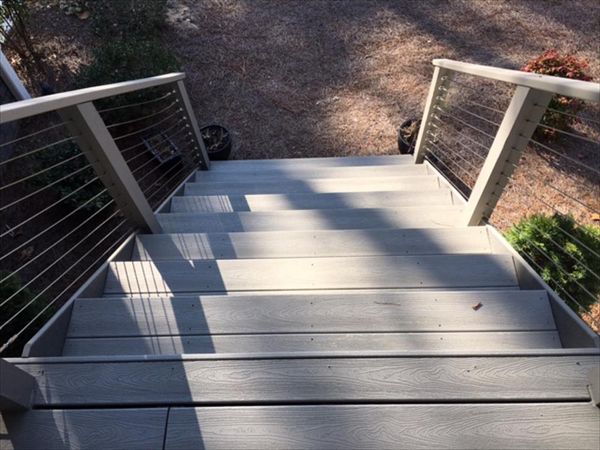 Trex stairs and risers make sure that you can access the wonderful living space