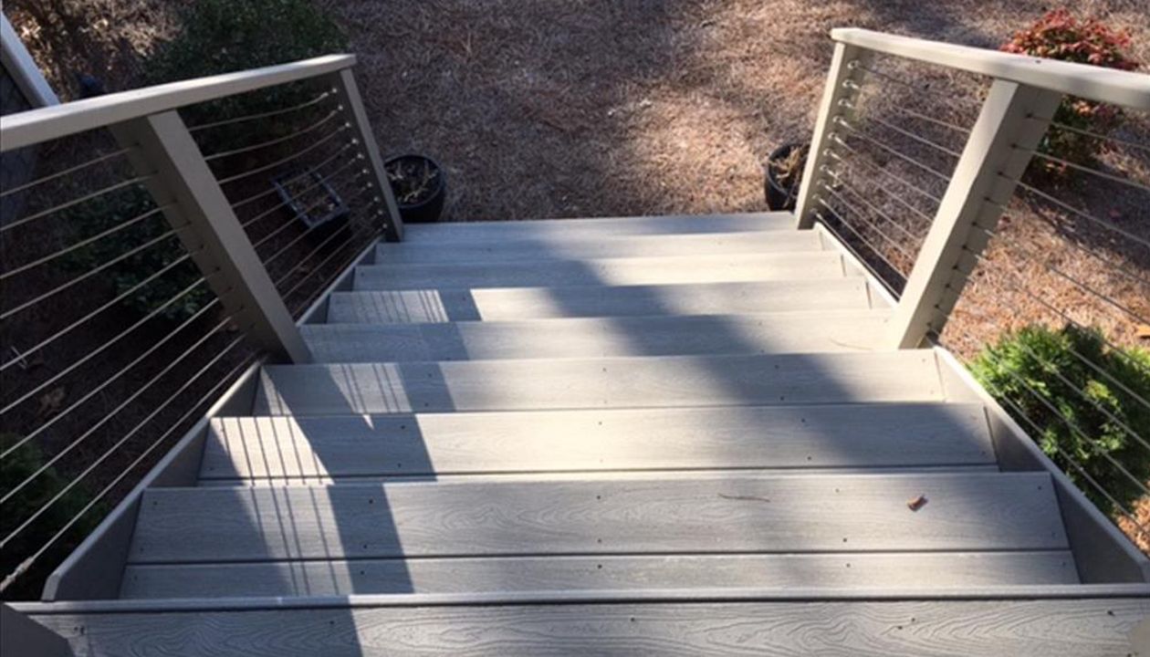 Trex stairs and risers make sure that you can access the wonderful living space