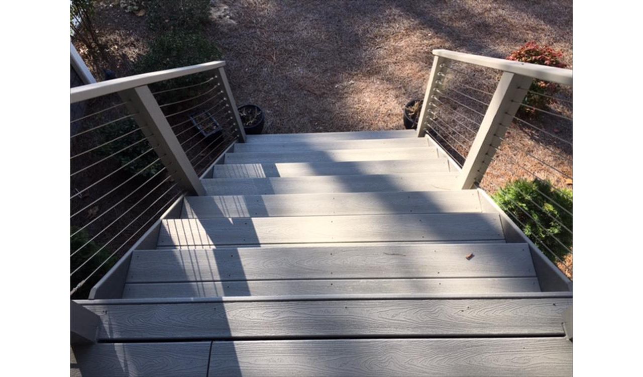 Trex stairs and risers make sure that you can access the wonderful living space