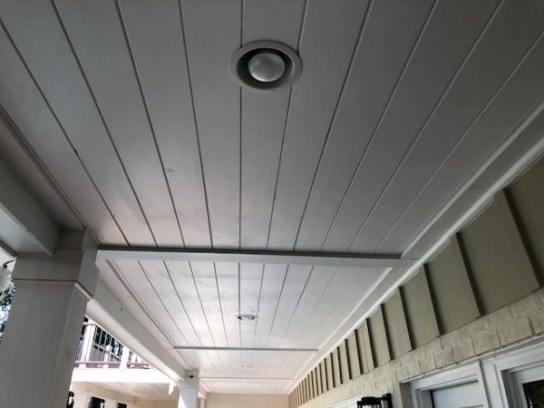 Trex RainEscape drainage system was used on this deck to make a dry space underneath