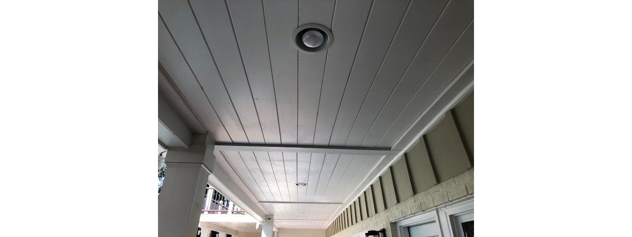 Trex RainEscape drainage system was used on this deck to make a dry space underneath