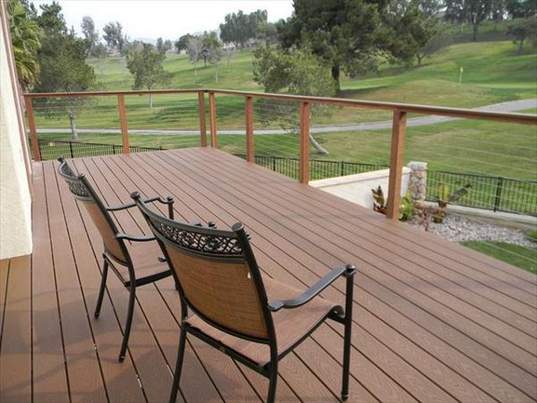 Trex Saddle decking with cable railing, San Marcos, CA