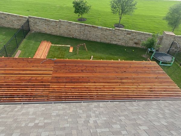 Cedar Arbor over Trex Saddle