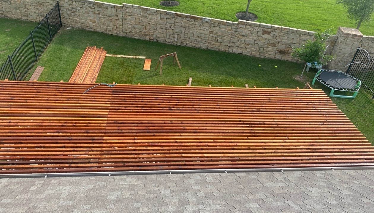 Cedar Arbor over Trex Saddle