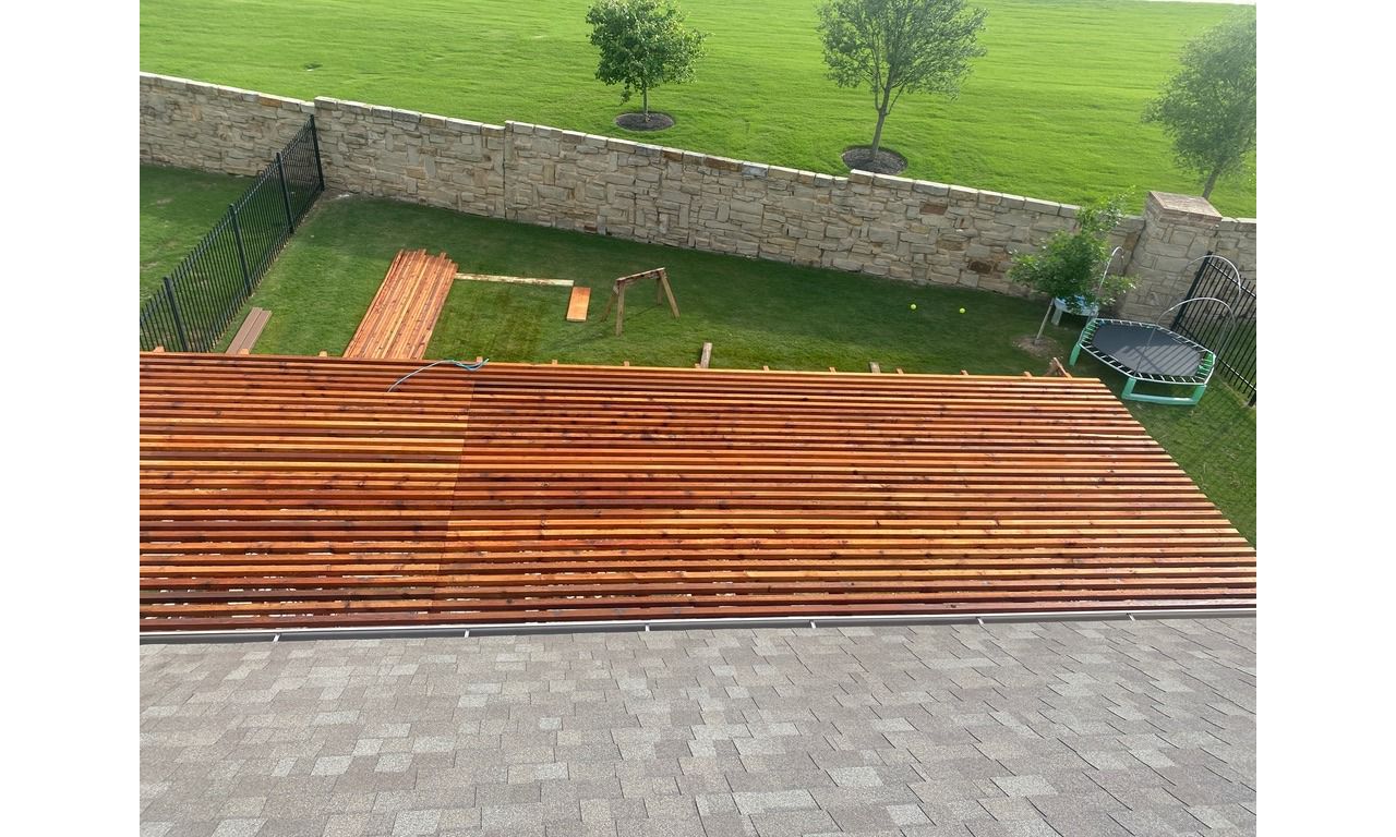 Cedar Arbor over Trex Saddle