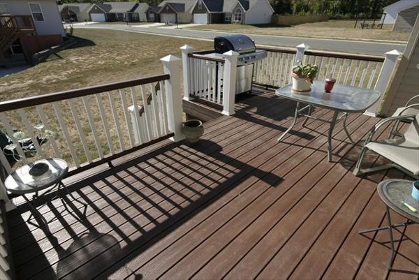 Trex Transcend Deck &amp; Select Railing in Fire Pit &amp; White in Southern Indiana