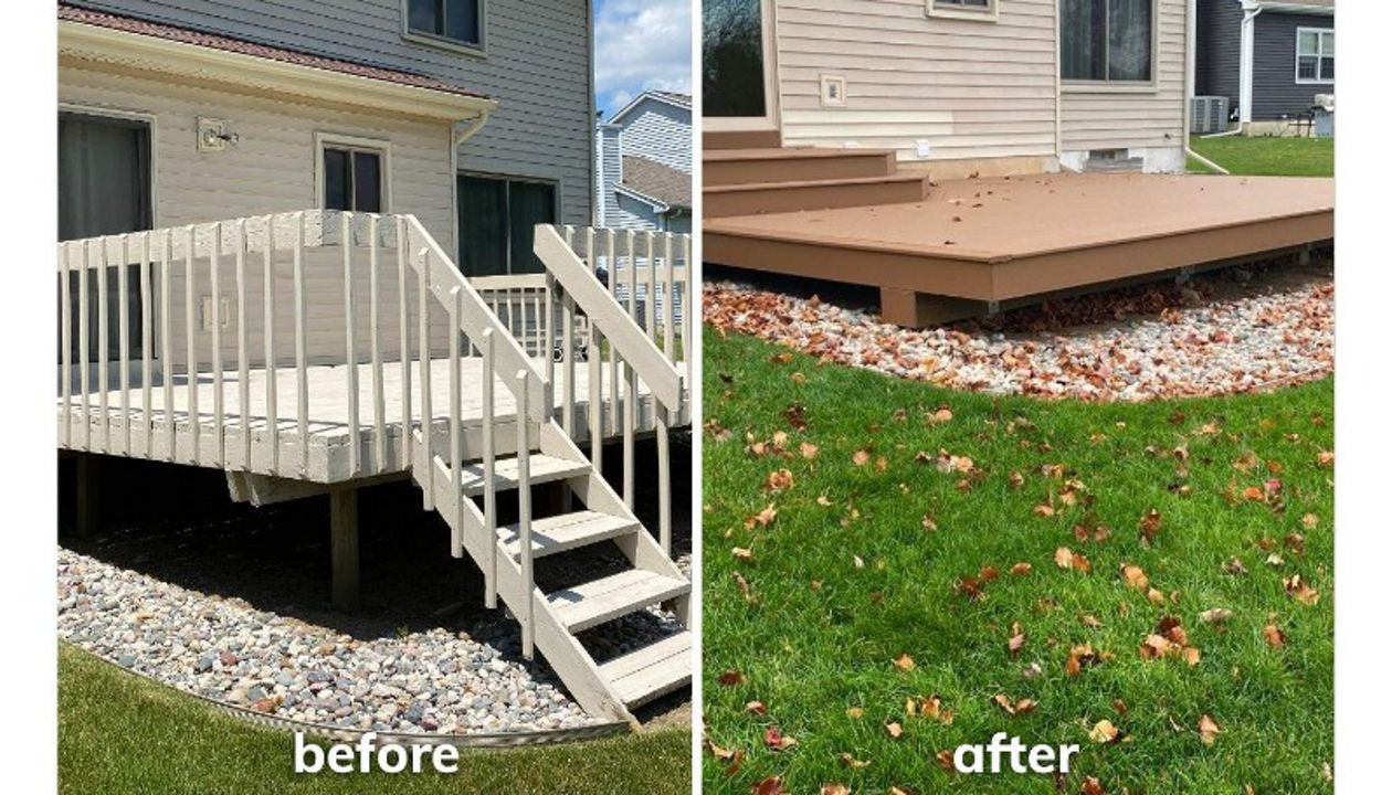 Before and After Trex projects