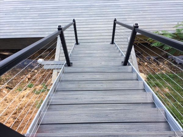 Trex stairs provide safe and slip resistant surface