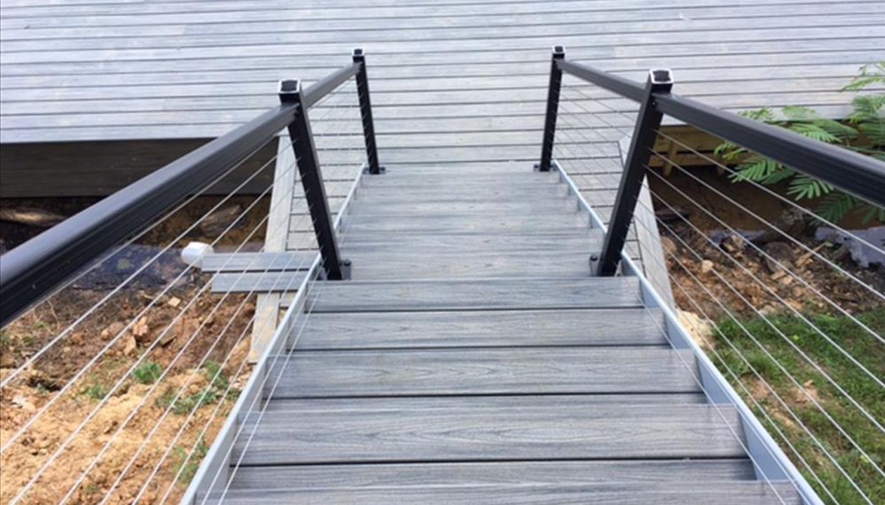 Trex stairs provide safe and slip resistant surface