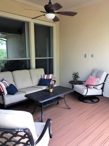 Trex Transcend Tiki Torch custom deck, Austin, Texas