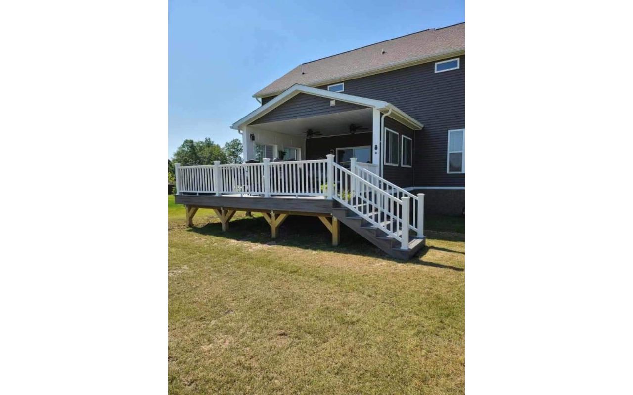 Island Mist covered deck project.