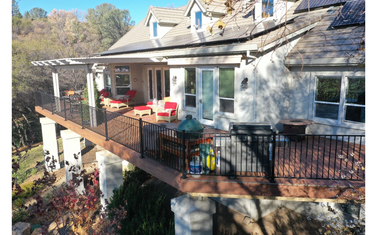 Trex Tiki Torch decking
