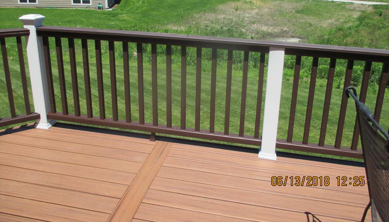 Trex Deck with Parterboard