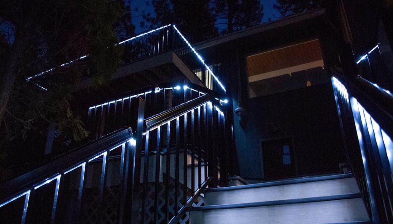 Foggy Wharf Trex Deck Stairway and Balcony