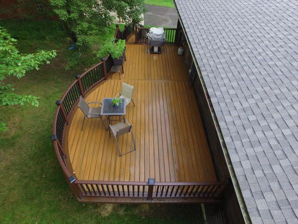 Trex Custom Curve deck in Newark Valley, NY.