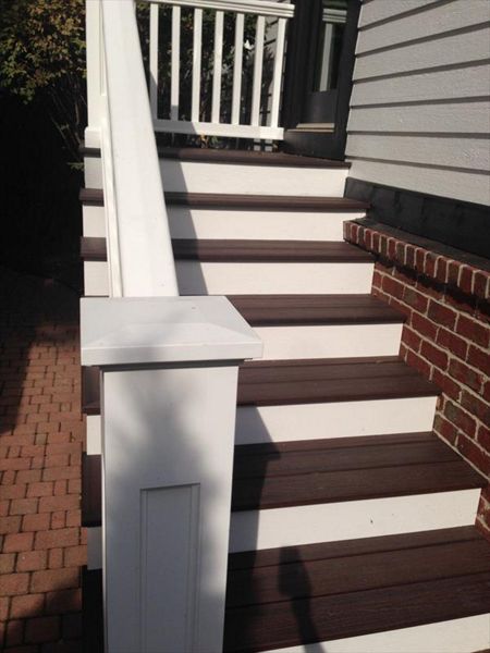 Downtown Northville, Trex Transcend Tropical, Color is Lava Rock