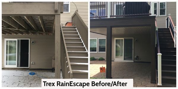 Trex Rain Escapes Before and After