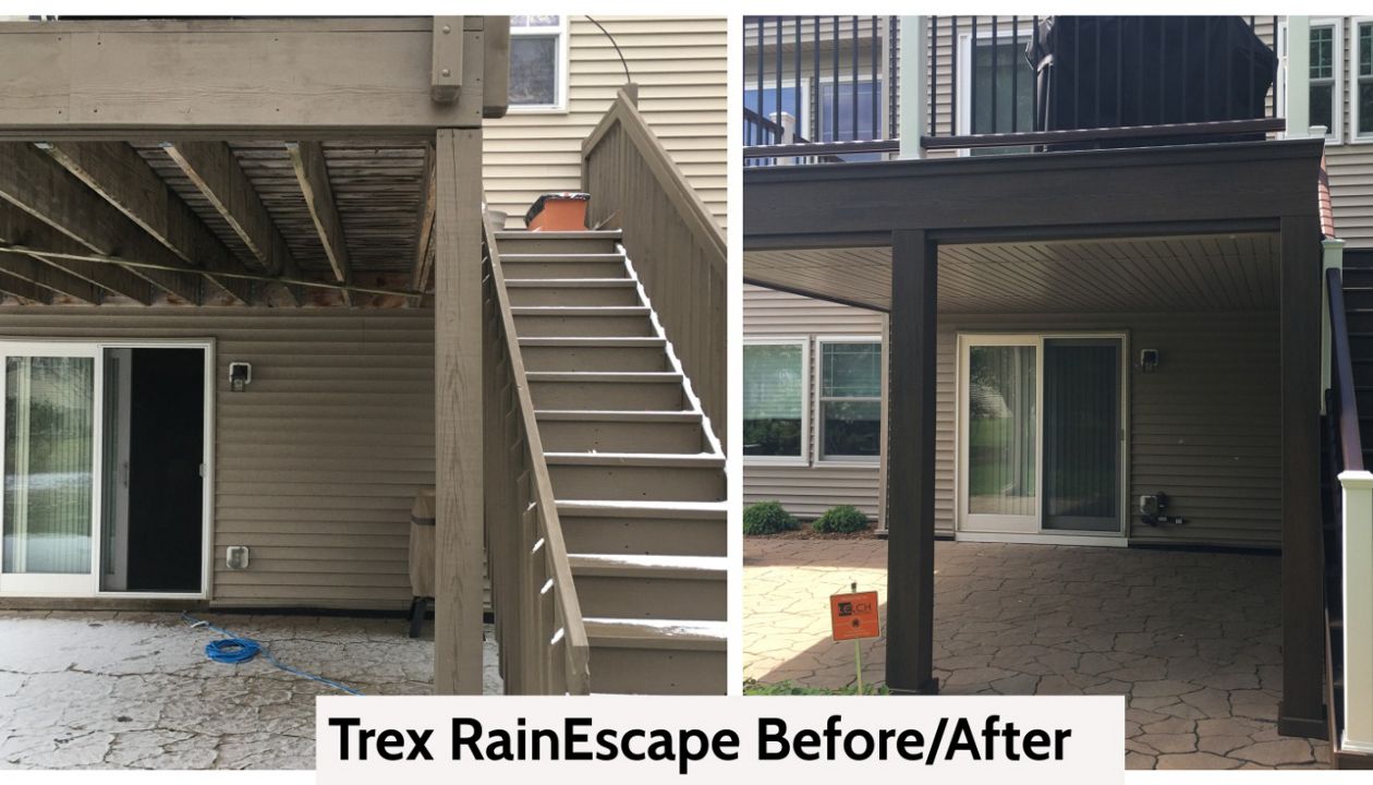 Trex Rain Escapes Before and After