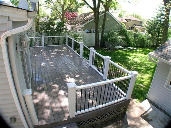 Gravel Path Second Story Deck in Port Washington