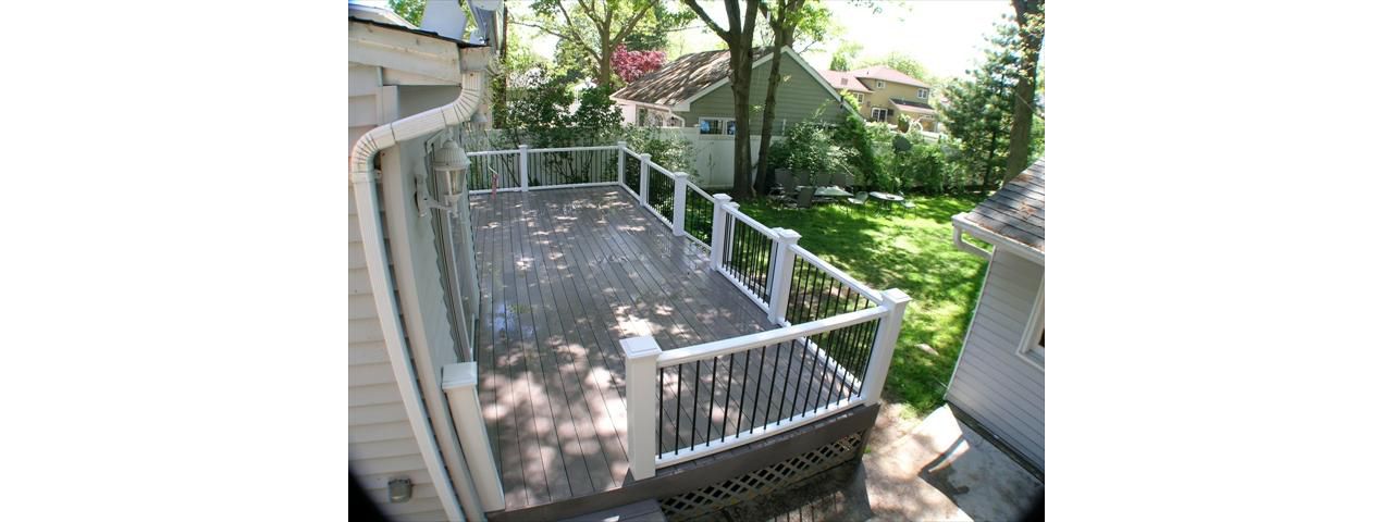 Gravel Path Second Story Deck in Port Washington