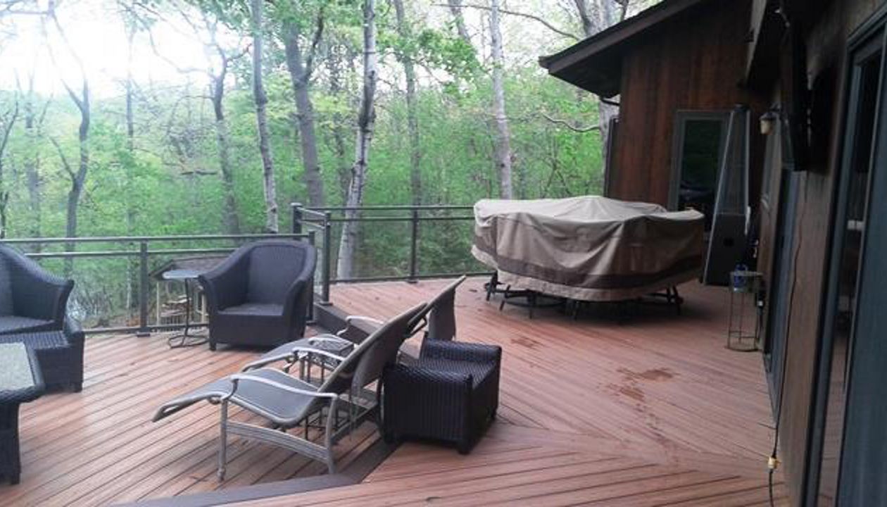 Trex Transcends Tiki Torch Decking &amp; Tree House Border Eagan
