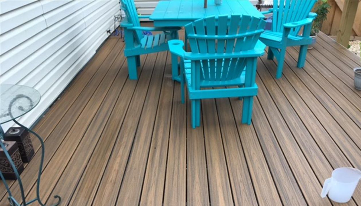 Trex Havana Gold decking resists even the harsh elements of Brunswick County