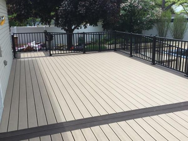 Summer Fun with Trex Trancend decking and Reveal aluminum railing