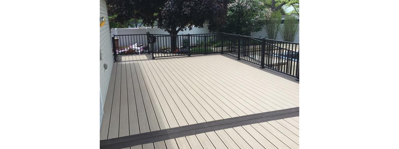 Summer Fun with Trex Trancend decking and Reveal aluminum railing