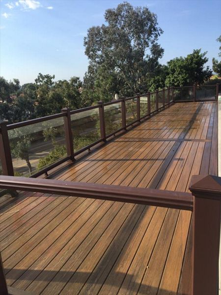 Havana Gold with Vintage Lanttern Glass Rail.