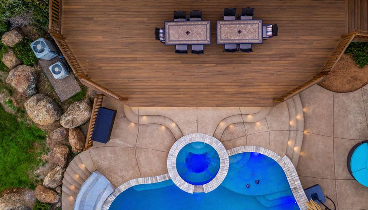 Havana Gold with custom timber rail and new pool