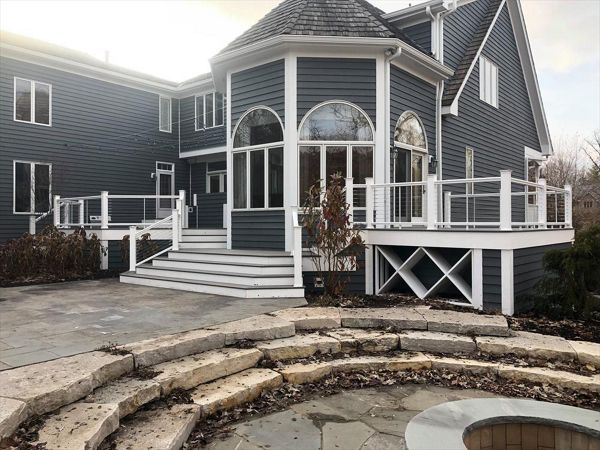 TREX decking with cable rails