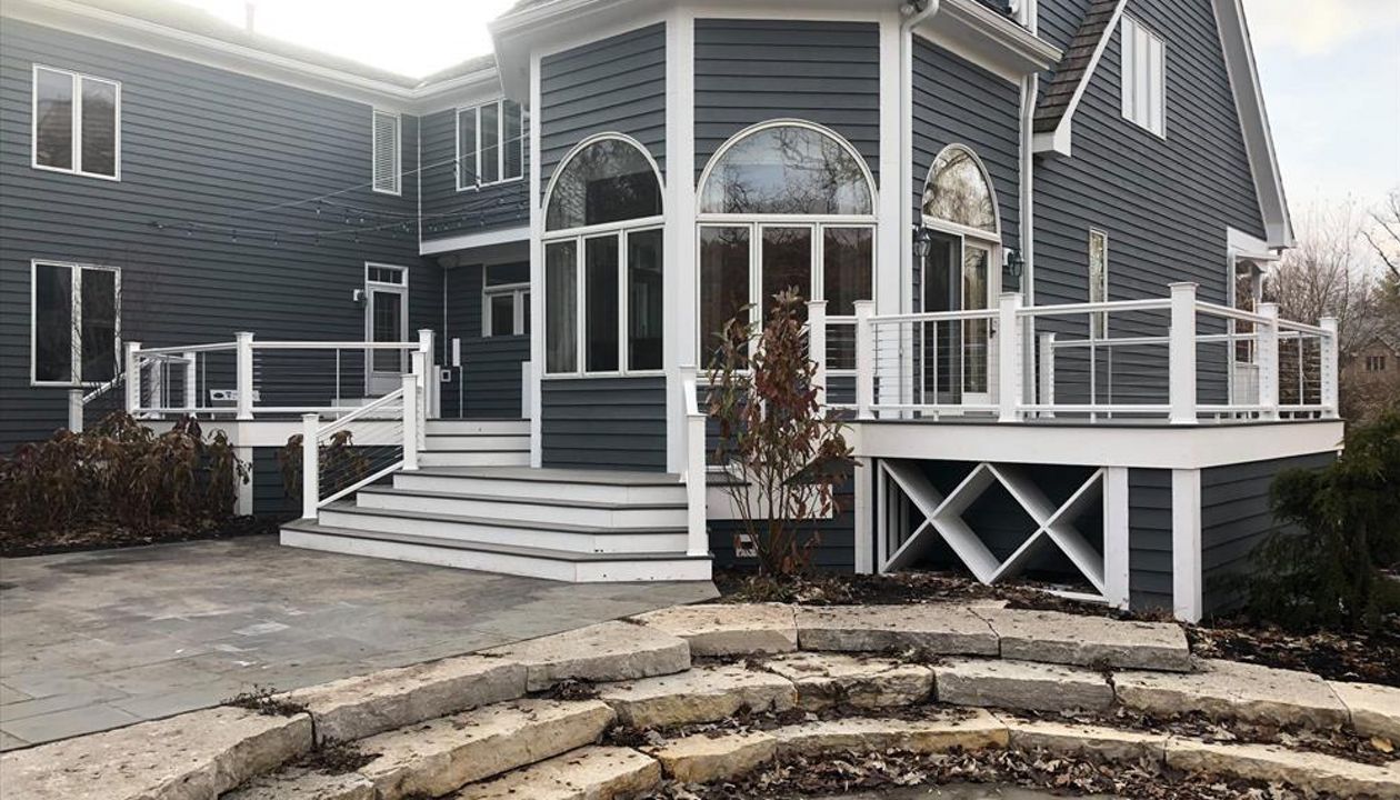 TREX decking with cable rails