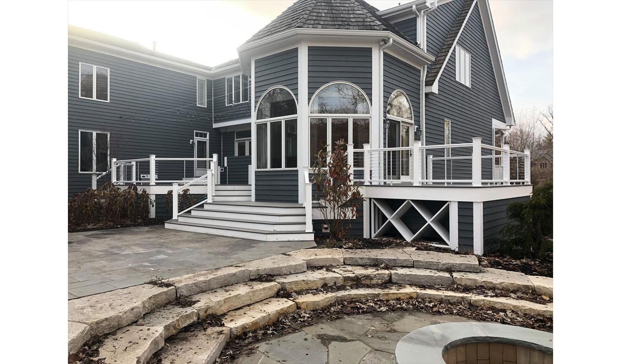 TREX decking with cable rails